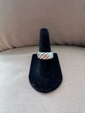 Vintage Tiffany & Co Atlas Twist Groove Ring 925 Sterling Silver Size 5.25